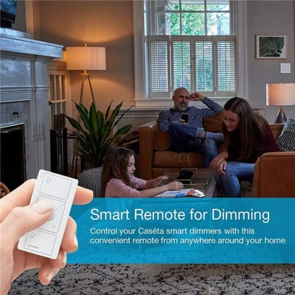 Pico Smart Remote Control for Caséta Smart Dimmer Switch |PJ2-3BRL-WH-L01R White - Picture 5 of 5